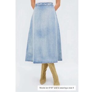TUCKERNUCK Acid Wash Denim Britt Skirt